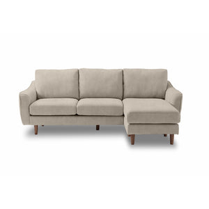 カローレ　カウチソファ　幅202cm #LT01 キャメル #レザーテックス アニリン