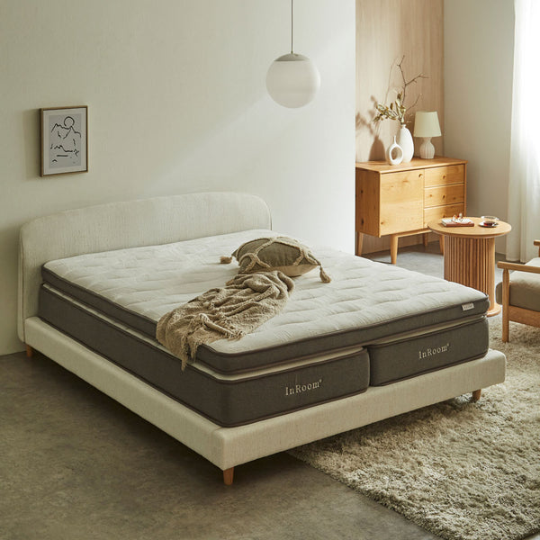 パメラ ベッドフレーム #フロストグレー #シングル