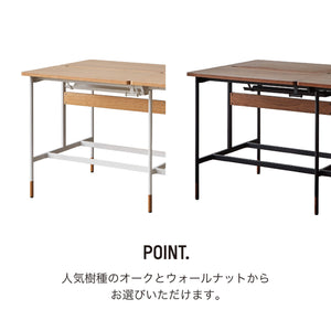 リベット フリーアドレスカウンターデスク #オーク #基本用