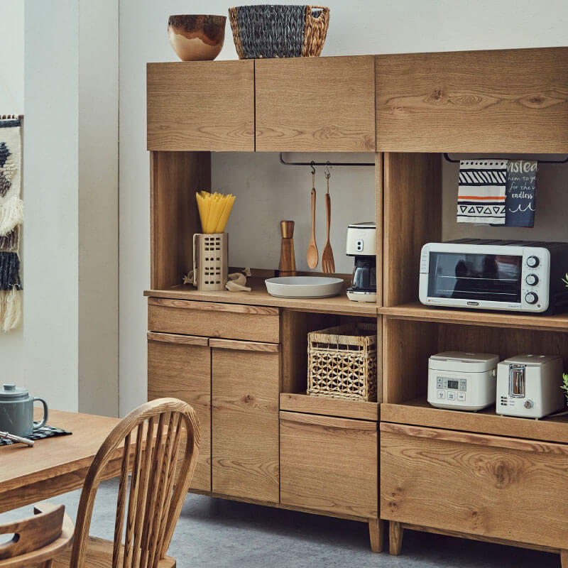 【OUTLET】カップⅢ オープンダイニングボード 幅100㎝ 収納棚