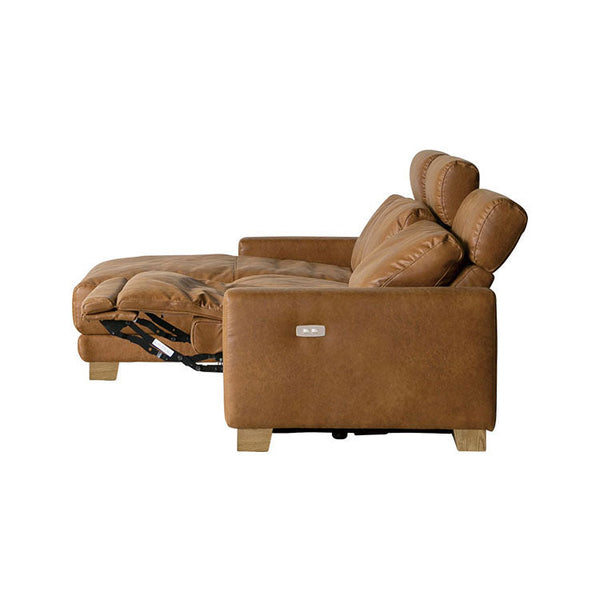 ハーデス ソファ 右カウチ オーカーブラウン（スーパーレザーテックス） #Default Title