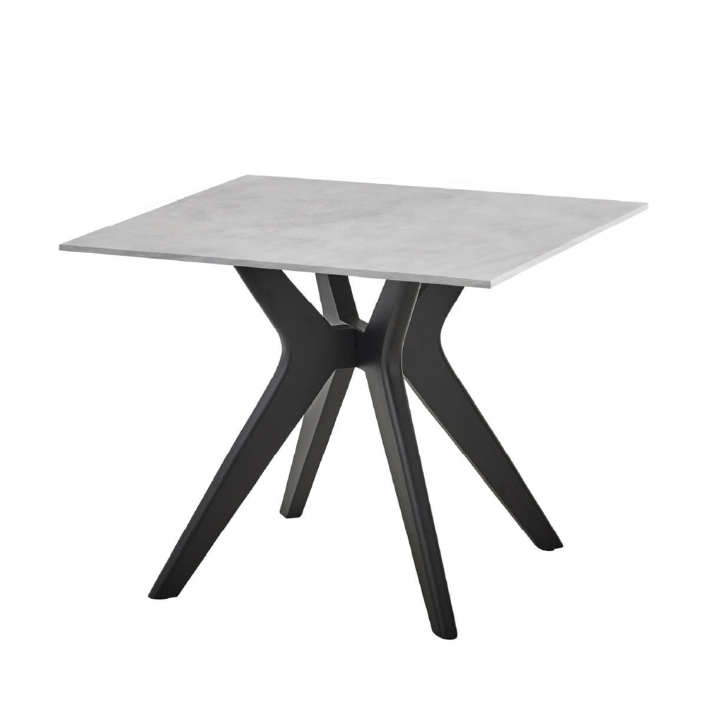 【OUTLET】ラミン ダイニングテーブル 幅90㎝ ライトグレー