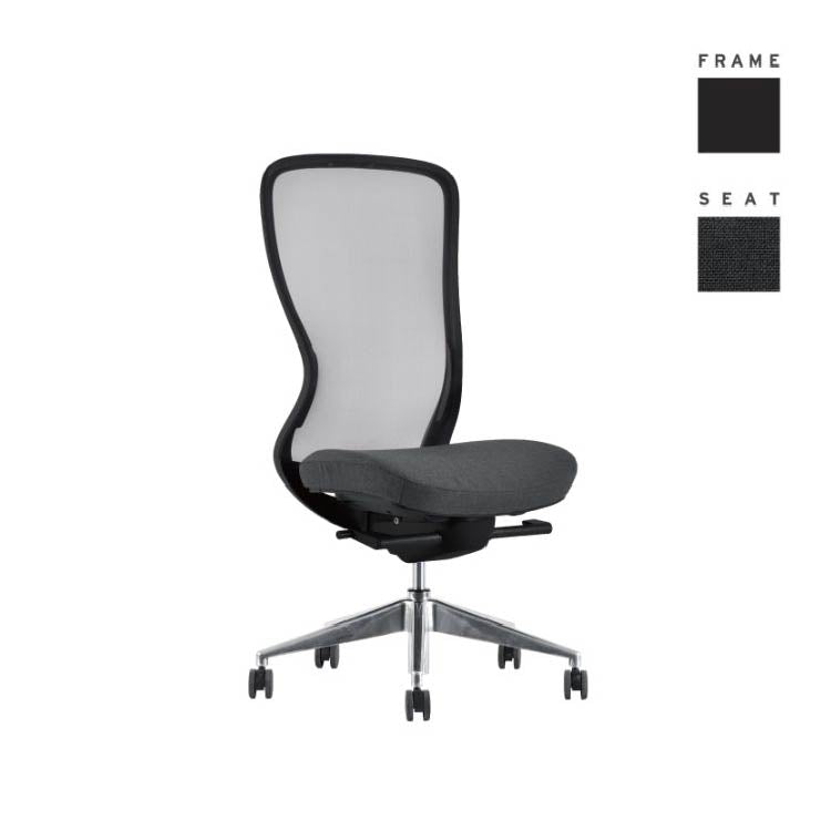 A03-E オフィスチェア 肘無 ヘッド無