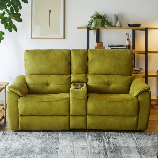 【別注】バッジオ　2人掛けコンソールソファ幅167cm #PLT102 インディーブルー（プライムレザーテックス）