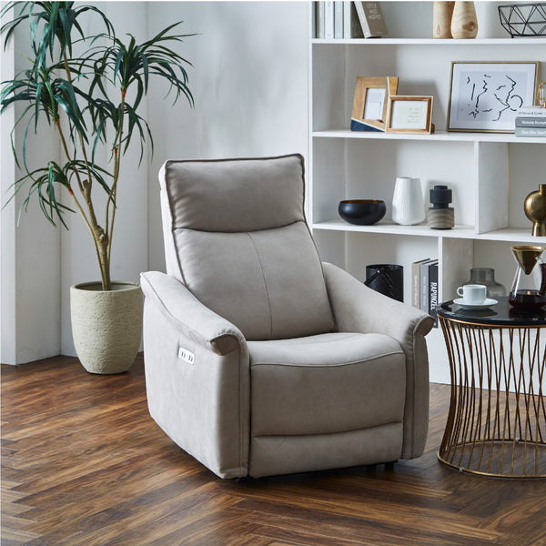 ゆったりとくつろぐことをコンセプトにしたイタリアンデザインの電動ソファです #LT01 キャメル（レザーテックス アニリン）