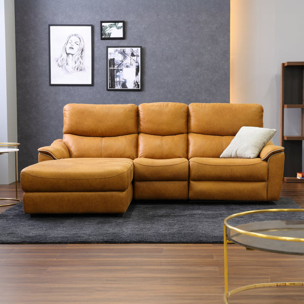 右カウチ／LTキャメル(別注) #LT01 キャメル（レザーテックス アニリン）