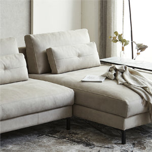 クッションは腰のサポートはもちろん、枕やハンドクッションとしてもお使いいただけます。 #PLT111 プラチナグレー（プライムレザーテックス）