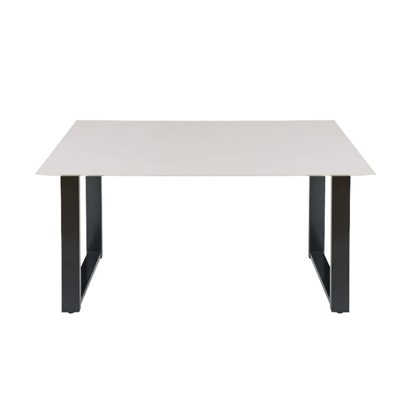 ガラム ダイニングテーブル 幅150cm #グレージュレザー #スチール脚A