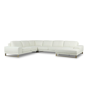 ステンレスのシルバー脚を使用しているため、シックで上品な雰囲気を醸し出してくれます。 #SILT22 フロスホワイト（シルキーレザーテックス）