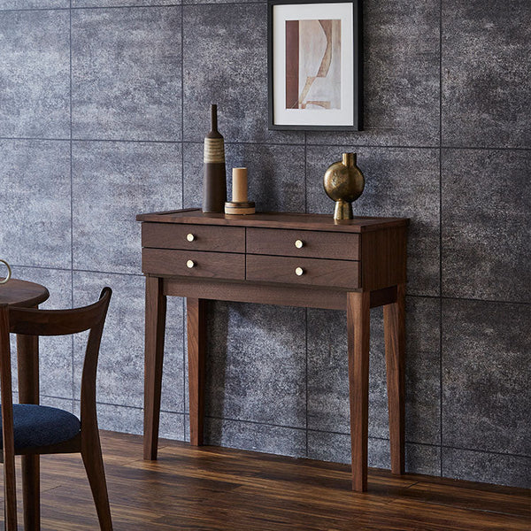 コーニス コンソール テーブル 幅80cm #ウォールナット