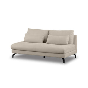 グラシエーロ　2人掛けソファ　幅161cm #PLT111 プラチナグレー（プライムレザーテックス）