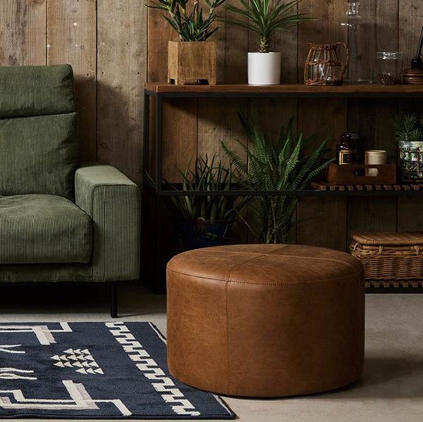 ドット スツール 60cm #オーカーブラウン（スーパーレザーテックス）