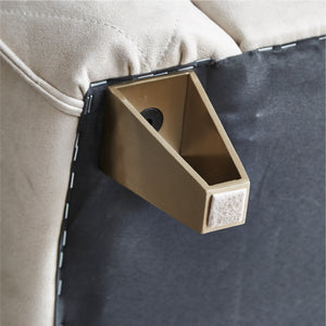 コロンバスⅡ　オットマン #LT01 キャメル（レザーテックス アニリン） #木脚