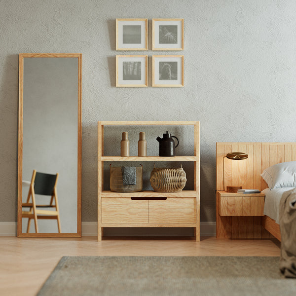 木目の美しさを引き立てるシンプルなデザインで、ナチュラルな空間に調和します。 #Aタイプ