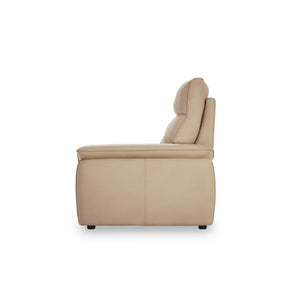 ルーシェ 1人掛けソファ 幅82cm ファインレザーテックス #FLT04コーラルベージュ