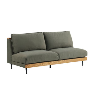 アリシア 3人掛けソファ 幅180cm #モスグリーン【ペットフレンドリー生地】