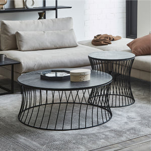 ブラックストーン　センターテーブル / サイドテーブル #ブラック