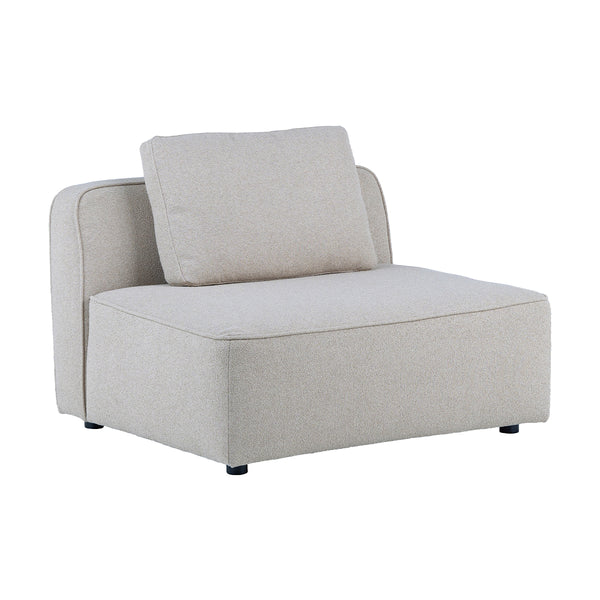 ミリス 1人掛けソファ #サンドベージュ #ブークレ生地