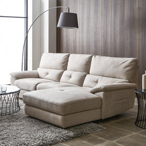 ※画像はカウチ242cm PLT111 プラチナグレーです。 #PLT102 インディーブルー（プライムレザーテックス）