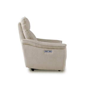 ロレア　電動パーソナルソファ　幅81cm #LT01 キャメル（レザーテックス アニリン）