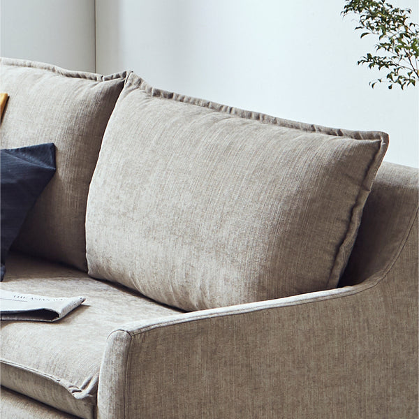 背面にはもっちりと密に詰まったシリコンフィルを使用。 #A41 カスタード（ファブリックAランク）