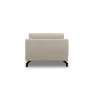 グラシエーロ　シェーズソファ　幅100cm #PLT111 プラチナグレー（プライムレザーテックス）