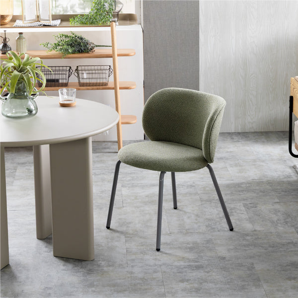 ブレッツ ダイニングチェア #ビスケット #ブラック脚