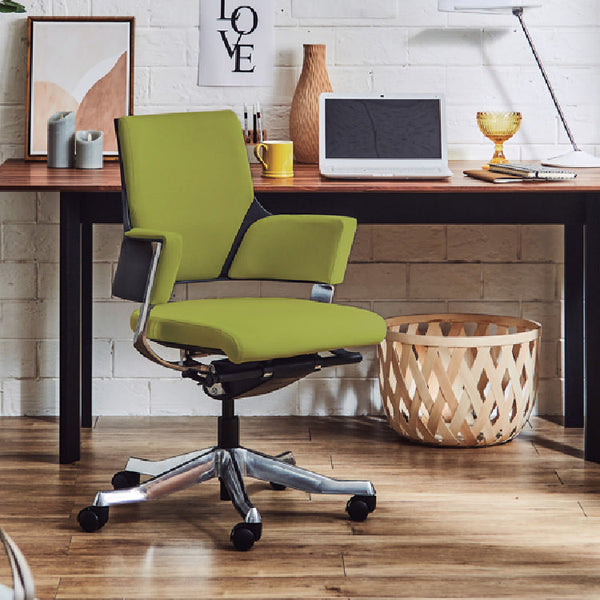デルフィ オフィスチェア #オリーブ #ハイバック