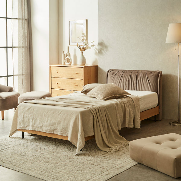 ベッドフレーム＋ヘッドクッション<br> #シングル #ベッドフレーム単体