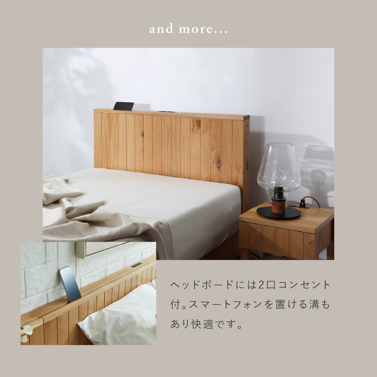 【みかんさん専用】noana 木製セミダブルベッドフレーム みかんさん専用】noana 木製セミダブルベッドフレーム 木製ベッド