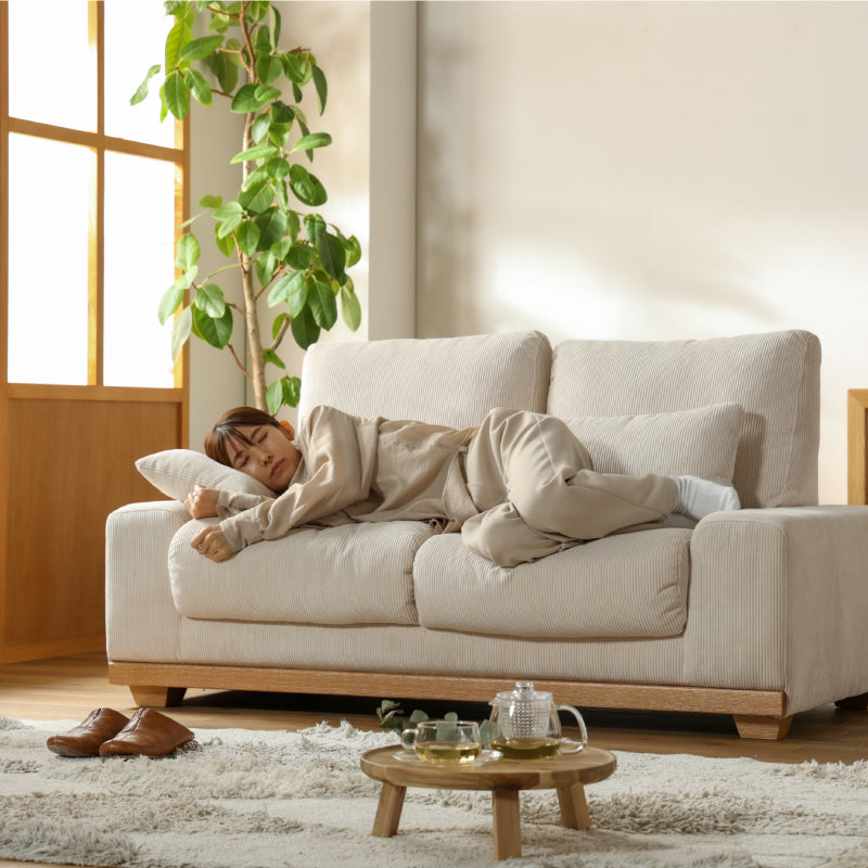 アイモ 2人掛けソファ 幅150cm ランバークッション付