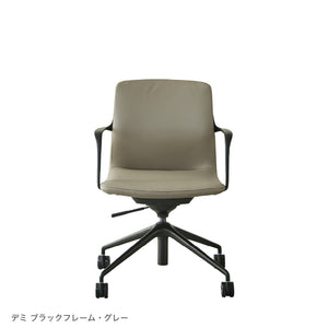 デミ オフィスチェア #ポリッシュフレーム / ブラック