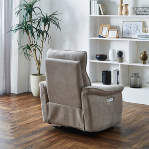 背面からも機械部分が見えにくい設計となっているため、お部屋の中央にレイアウトするのもお勧めです #LT01 キャメル（レザーテックス アニリン）