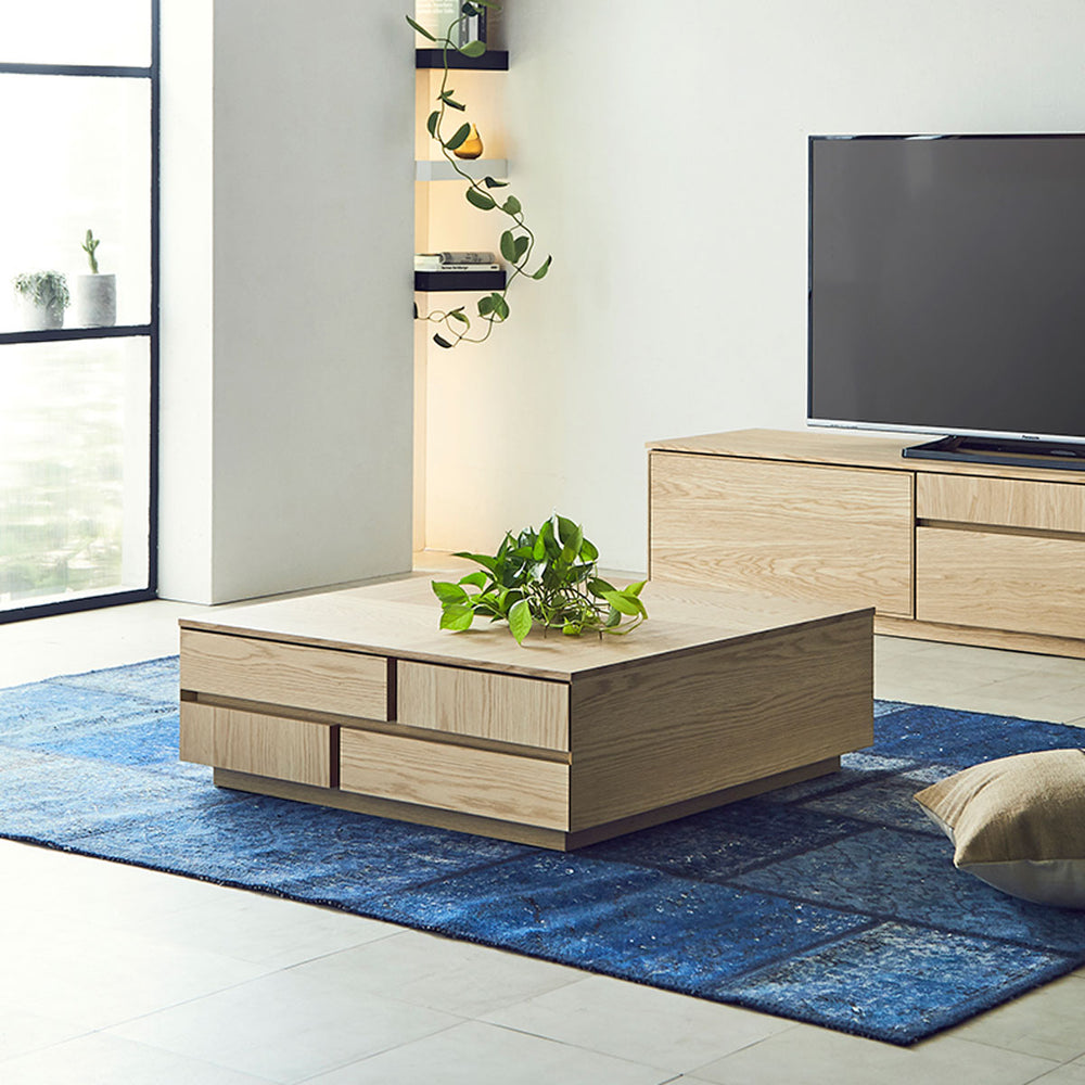 アトリⅡ センターテーブル 幅80cm 引出付