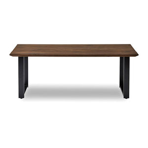 ウォレスⅥ ダイニングテーブル 幅165cm #ウォールナット #スチール脚A #ウレタン塗装