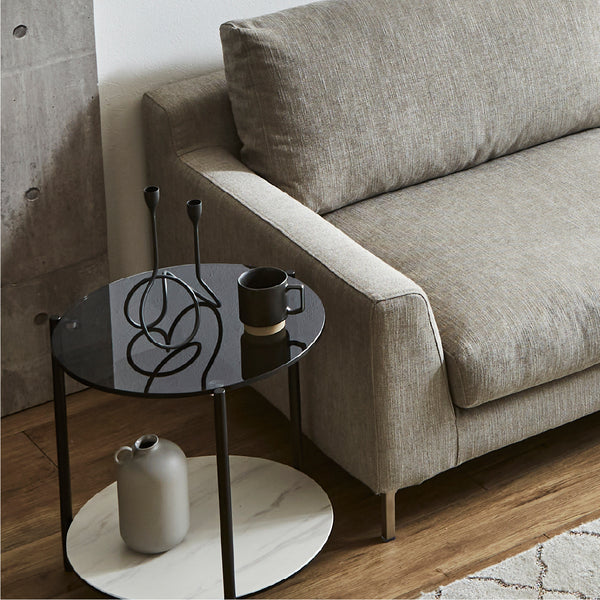 張地は当社オリジナルのファブリック生地を使用。素材や織り方が異なり、手触りの良い上質な生地です。 #A41 カスタード（ファブリックAランク）