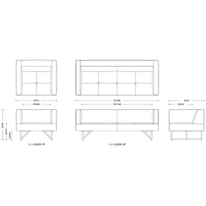 オールディー １人掛けソファ 幅915cm #アーバンブラック