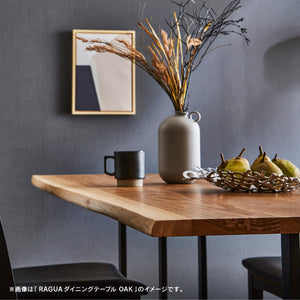 一点ものの風格を持つテーブルは、ダイニングでひときわ目を惹く存在です。 #ウォールナット #スチールA脚 #オイル塗装