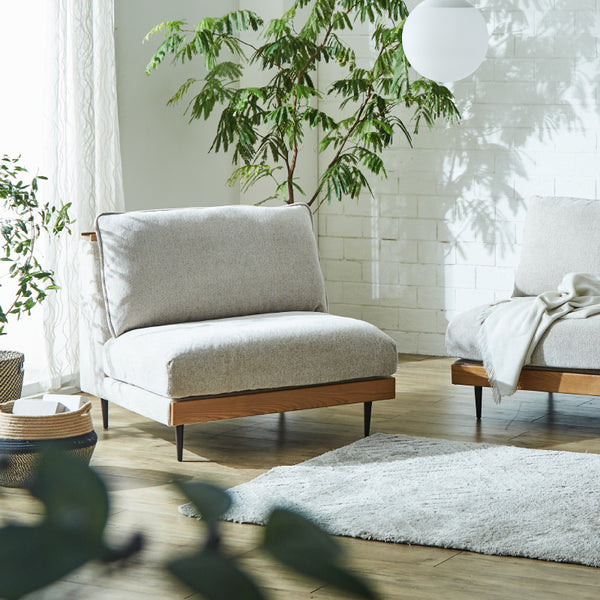 アリシア 1.5人掛けソファ お掃除ロボット対応 カバーリング #グリーン