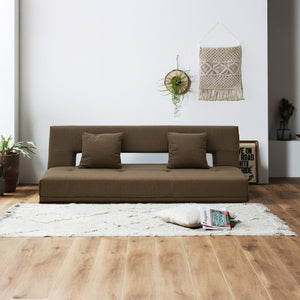 アーク ソファベッド 幅184cm リクライニング クッション付 ファブリック #ライトグレー