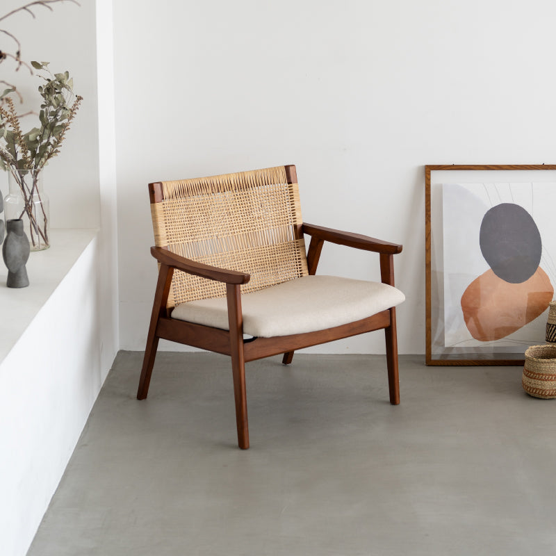 スケイブ ラウンジチェア ラタン 手編み｜家具・インテリア通販の関