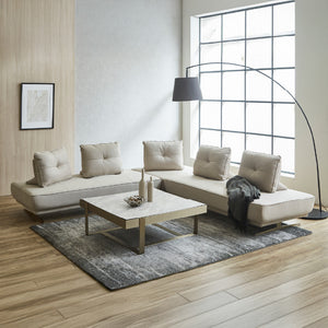 背クッションが置き型式なので、ソファの形や向きに縛られません。※背クッションは別売り #Default Title