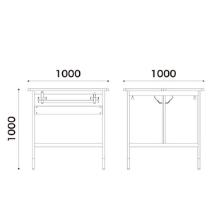 リベット フリーアドレスカウンターデスク #オーク #基本用
