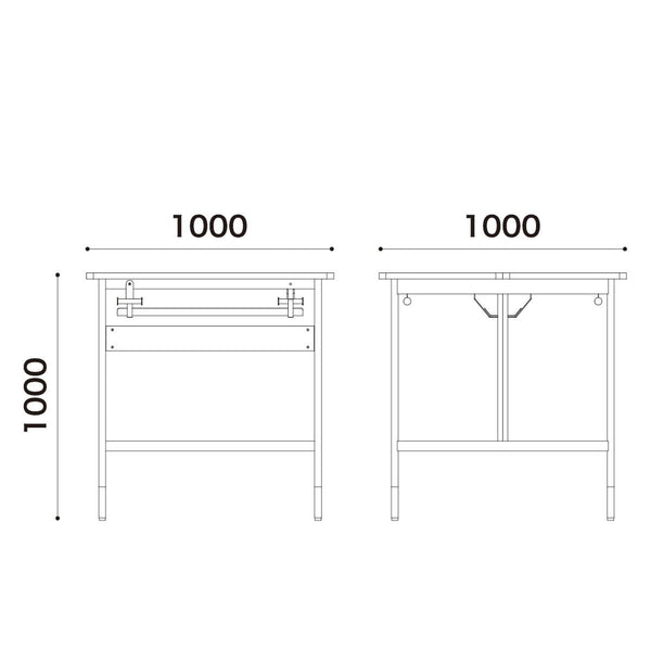 リベット フリーアドレスカウンターデスク #オーク #基本用