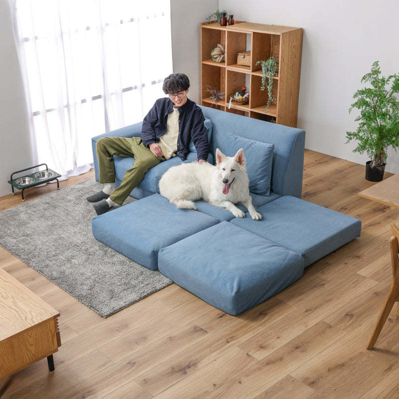 トビ― 右肘2.5人掛け オットマンセット