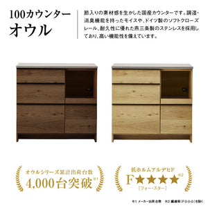 オウルⅡ カウンター 幅100cm #オーク