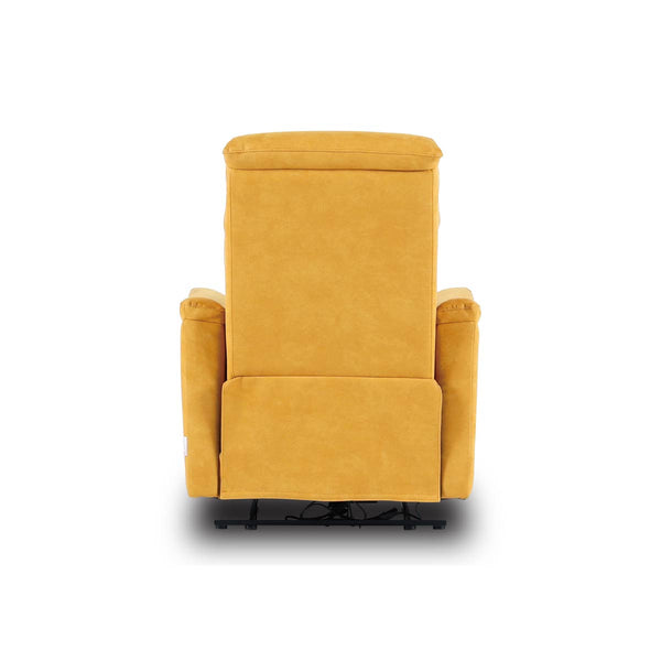 フーゴ　パーソナル電動ソファ　幅78cm #PLT101 ブルースター（プライムレザーテックス）