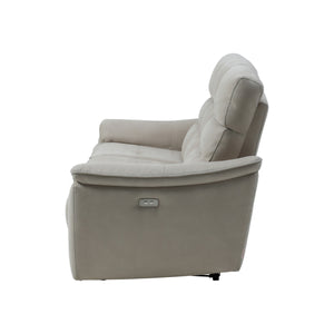 スパーダ　3人掛けソファ　幅190cm #PLT111 プラチナグレー（プライムレザーテックス）