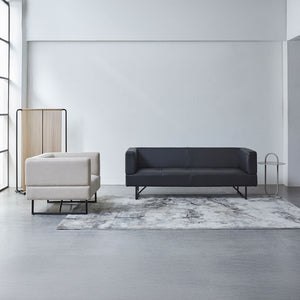 ソファ オールディー  シンプルなボックス型のソファ。 #ルーケベージュ