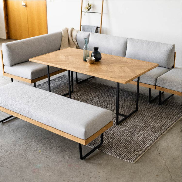 スーク リビングダイニングソファ #ライトグレー #幅150cm